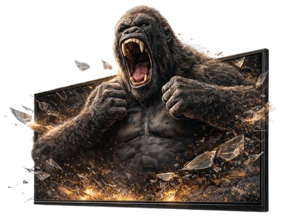 Gorilla Motiv mit Screen